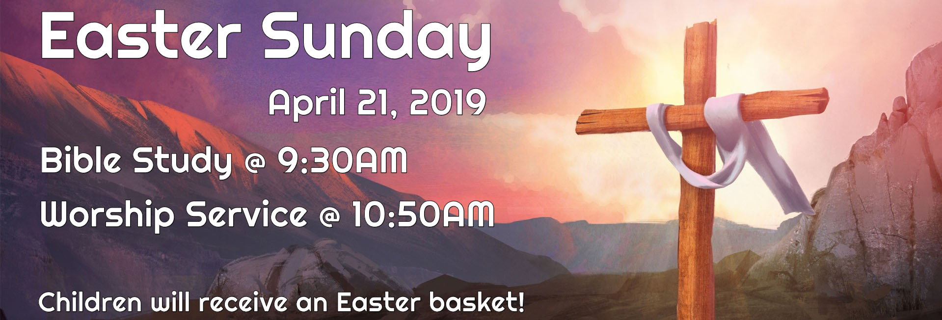 Death Has Been Defeated Easter Website Graphic